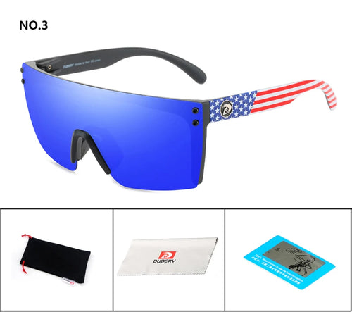 DUBERY Sonnenbrille für Herren im Retro-Stil mit farbenfrohen Gläsern