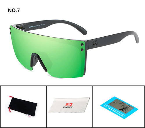 DUBERY Sonnenbrille für Herren im Retro-Stil mit farbenfrohen Gläsern