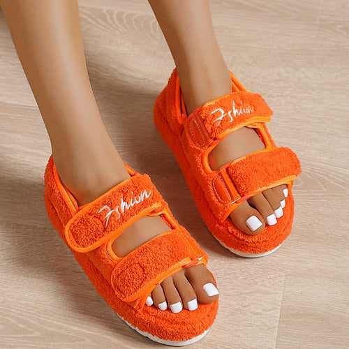 Freizeit-Sandalen / Hausschuhe für Damen mit dicker Sohle
