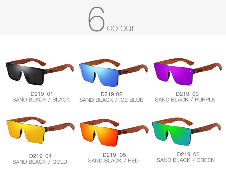 DUBERY® Sonnenbrillen aus natürlichem Holz für Herren