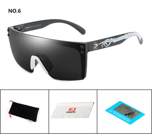 DUBERY Sonnenbrille für Herren im Retro-Stil mit farbenfrohen Gläsern