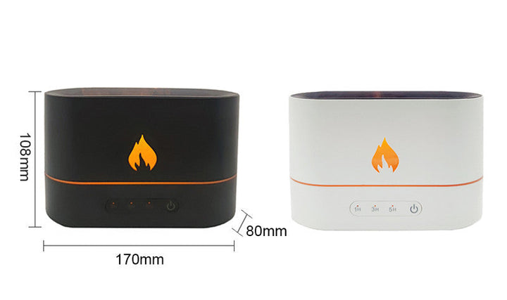 Ätherischer Öl-Diffusor mit Flammeneffekt und Timer