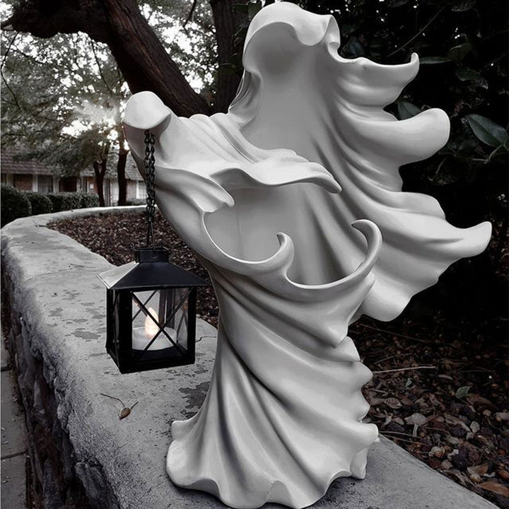 Gesichtsloser Geisterskulptur für Halloween - Ghoul Harz Skulptur - Dekoration