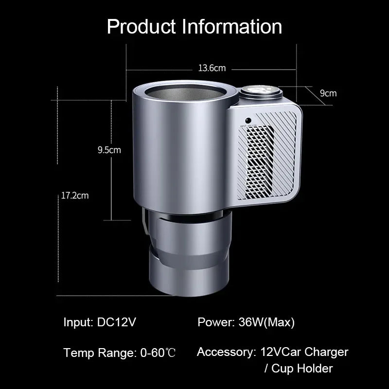 Smart 2 in 1 Car Heating Cooling Cup for Coffee Miik Drinks Electric Beverage Warmer Cooler Holder Travel Mini Car Refrigerator