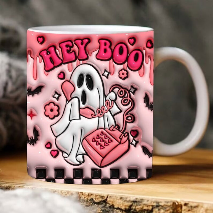 Halloween Kürbis Kaffeetasse aus Keramik