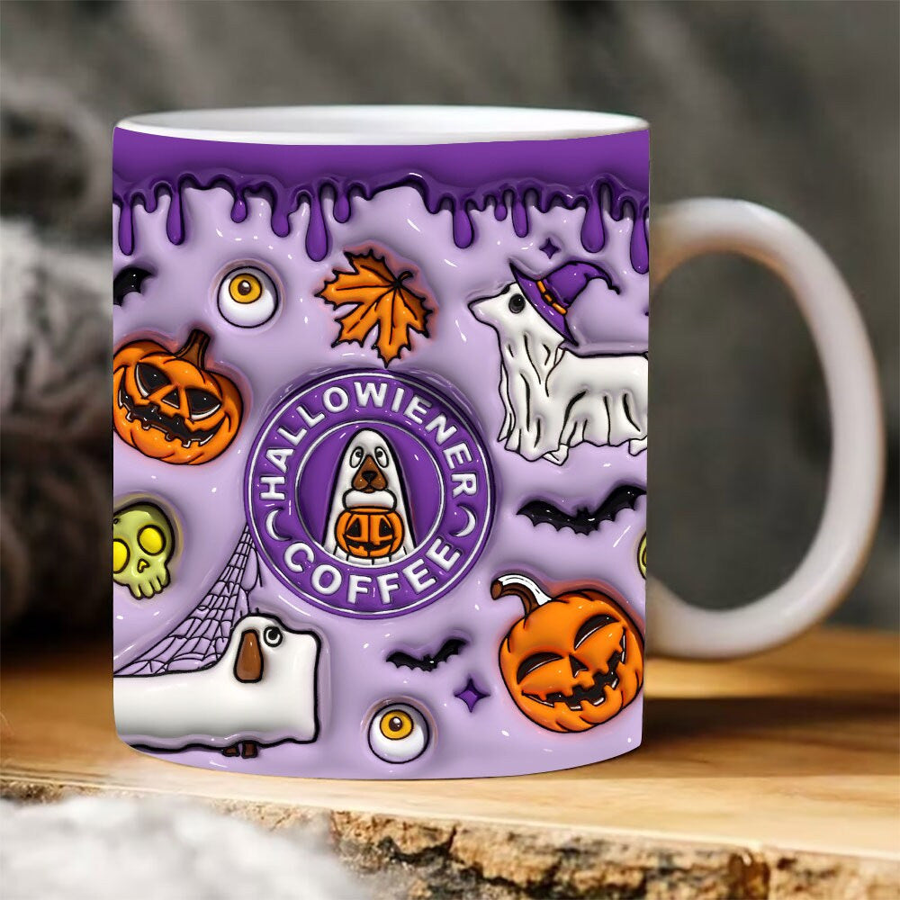 Halloween Kürbis Kaffeetasse aus Keramik
