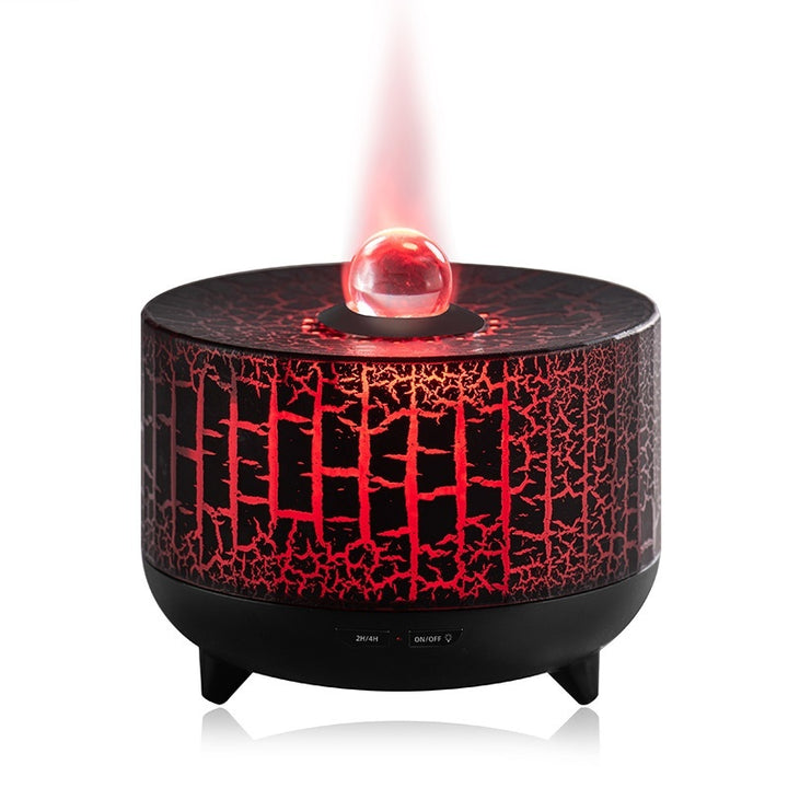 Luftbefeuchter - Perlen Aroma-Diffusor mit einer bunten Simulationsflamme