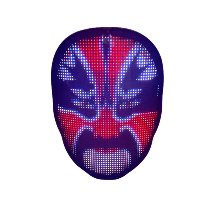 Farbige LED-Gesichtsmaske für Halloween