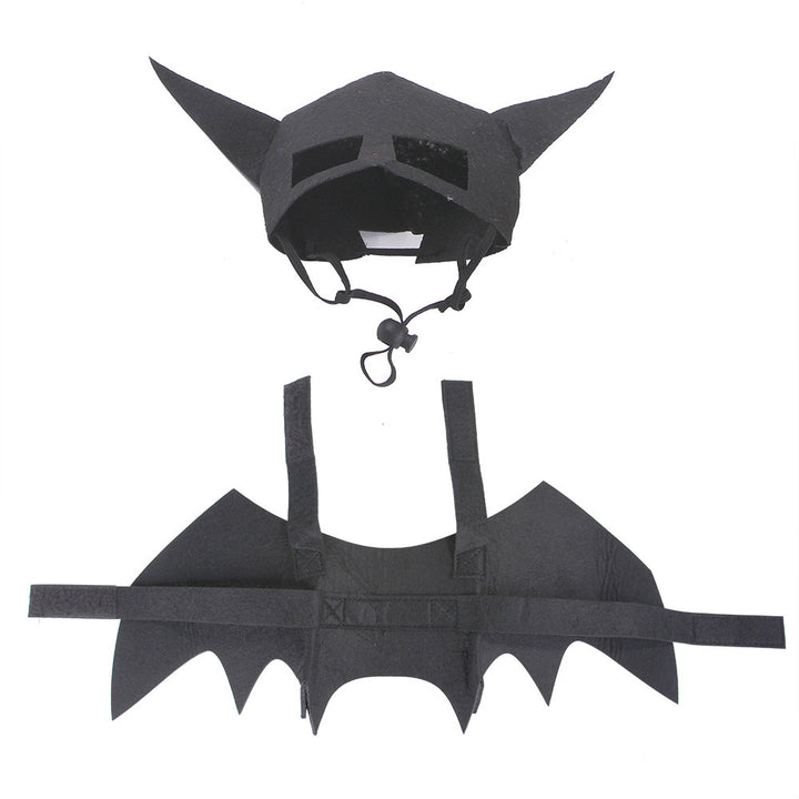 Halloween Haustier Maske mit Fledermausflügeln und Korsett