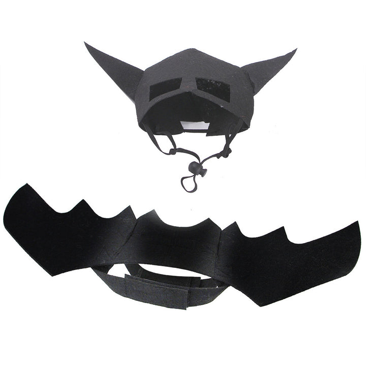 Halloween Haustier Maske mit Fledermausflügeln und Korsett