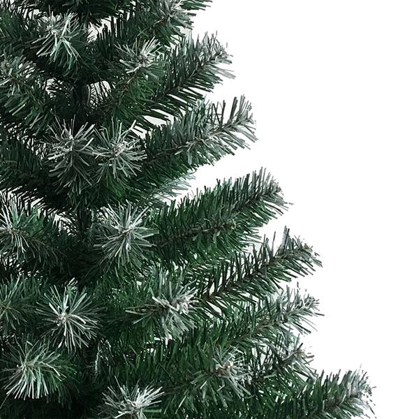 Weihnachtsbaum mit Eisenfuß und weißen PVC-Zweigen (650 Zweige)