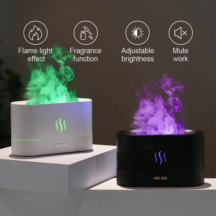 Luft- Aromadiffusor mit bunter Flamme