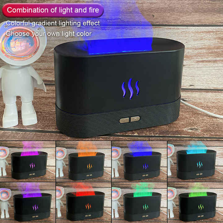 Luft- Aromadiffusor mit bunter Flamme