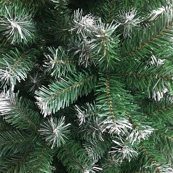 Weihnachtsbaum mit Eisenfuß und weißen PVC-Zweigen (650 Zweige)
