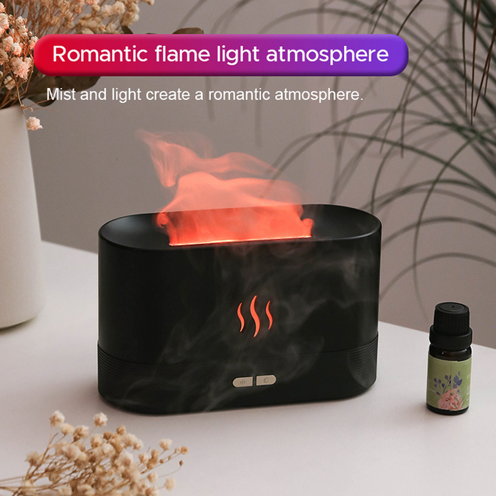 Luft- Aromadiffusor mit bunter Flamme