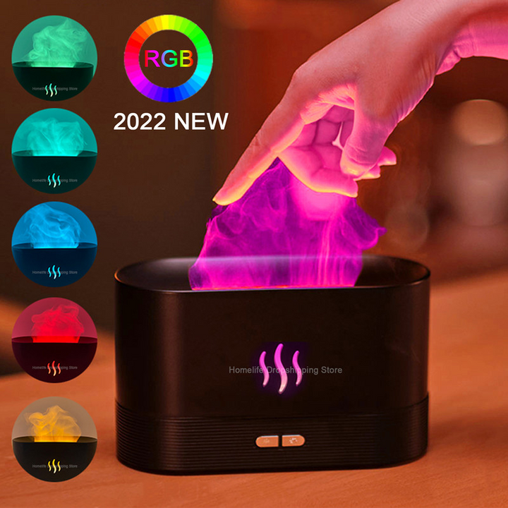 Luft- Aromadiffusor mit bunter Flamme