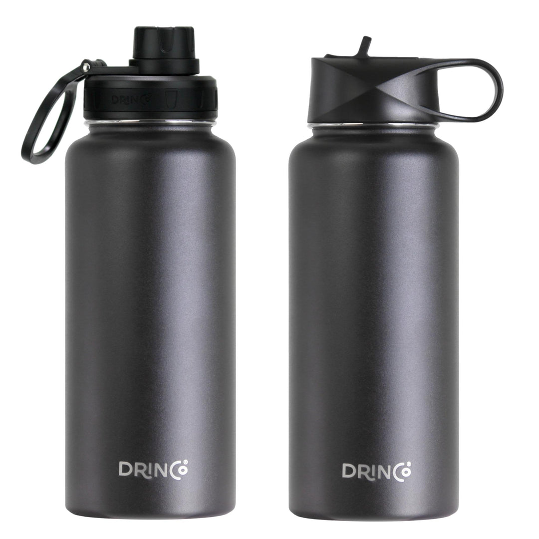 DRINCO® ca. 945 ml Edelstahl-Wasserflasche