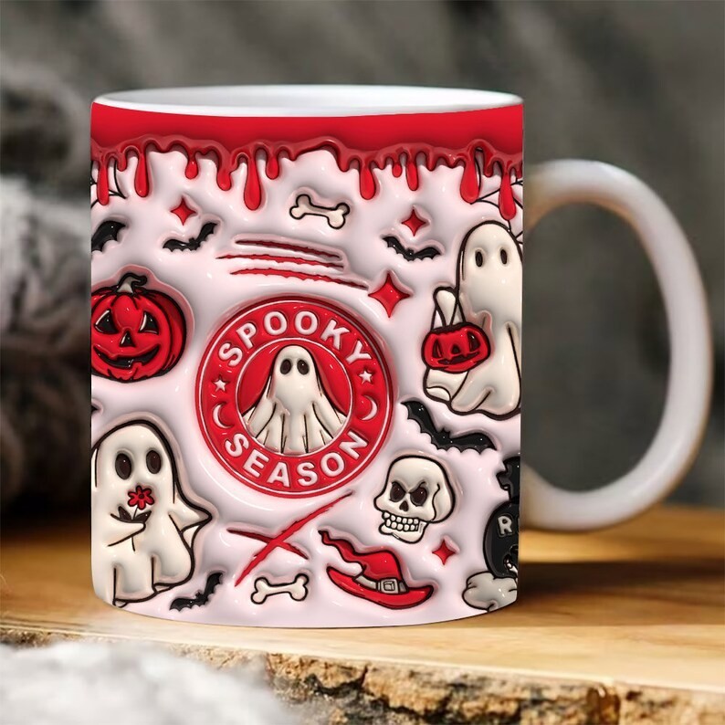 Halloween Kürbis Kaffeetasse aus Keramik