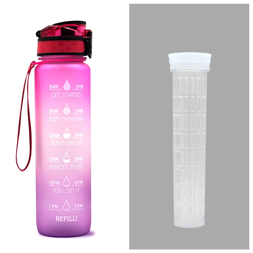 1L Drinkflassche aus Tritan mit Trinkerinnerung