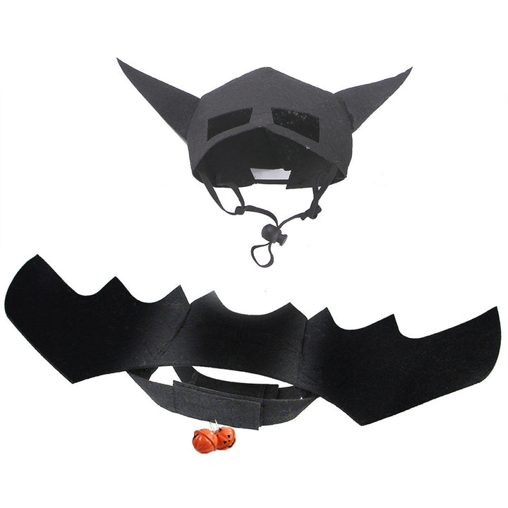 Halloween Haustier Maske mit Fledermausflügeln und Korsett