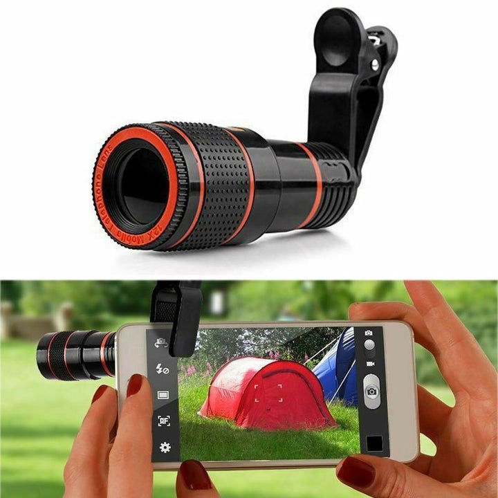 HD 8X Clip  Optisches Zoom Teleskop Kamera Objektiv zur Vergrößerung.