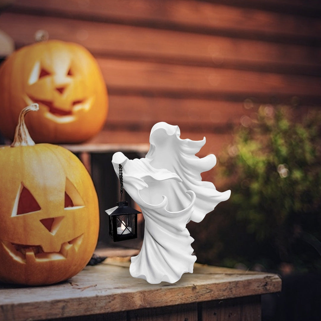 Gesichtsloser Geisterskulptur für Halloween - Ghoul Harz Skulptur - Dekoration