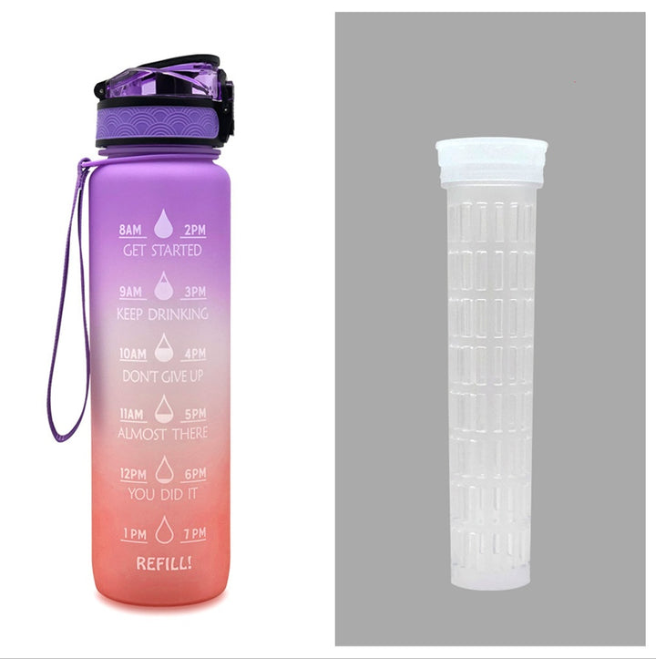 1L Drinkflassche aus Tritan mit Trinkerinnerung