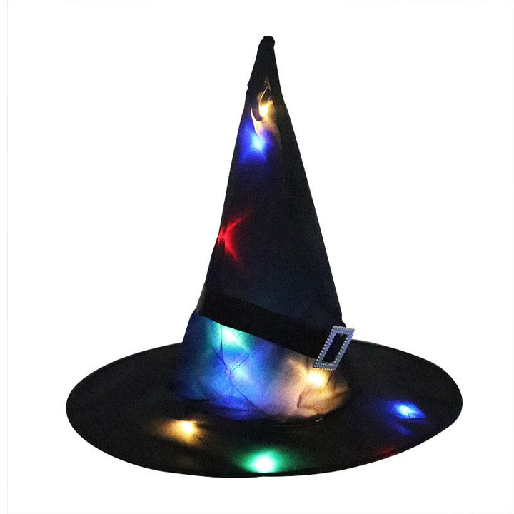 Leuchtender Hexenhut für Halloween
